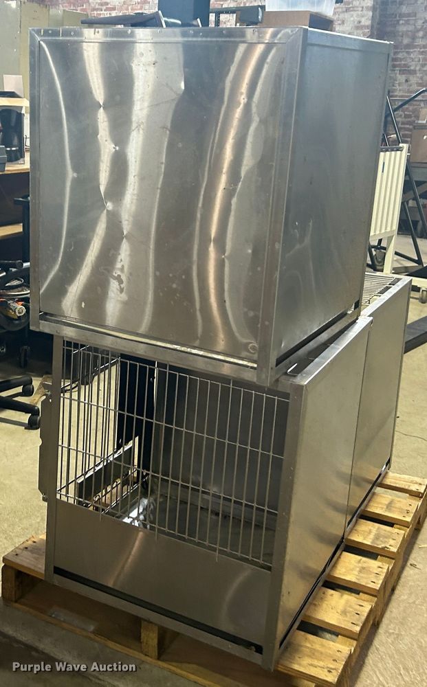 image for item LE9692 (3) stainless steel kennels