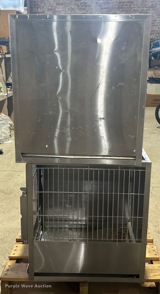 image for item LE9692 (3) stainless steel kennels