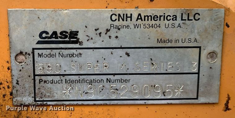image for item LH9756 2009 Case 590 Super M Series III  backhoe