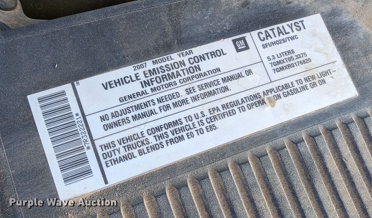 image for item LM9823 2007 Chevrolet Tahoe Police  SUV