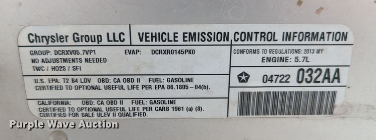 image for item LM9826 2013 Dodge Charger Police