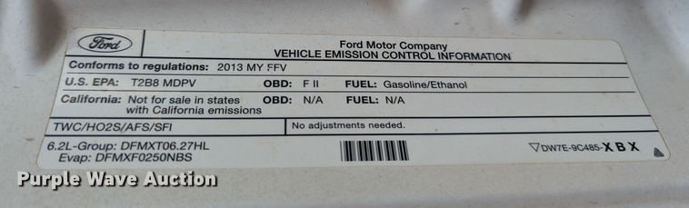 image for item LM9827 2013 Ford F350 Super Duty  Crew Cab pickup truck