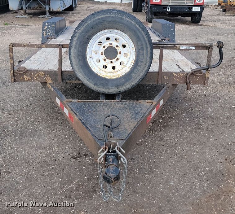 image for item LQ9092 2016 Shop built  tilt deck equipment trailer