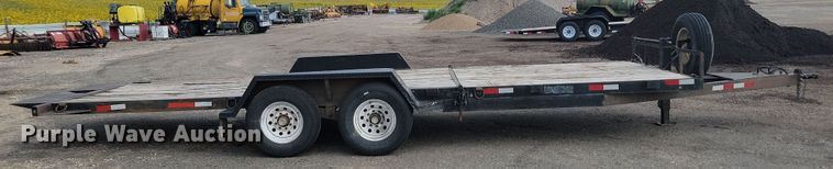 image for item LQ9092 2016 Shop built  tilt deck equipment trailer