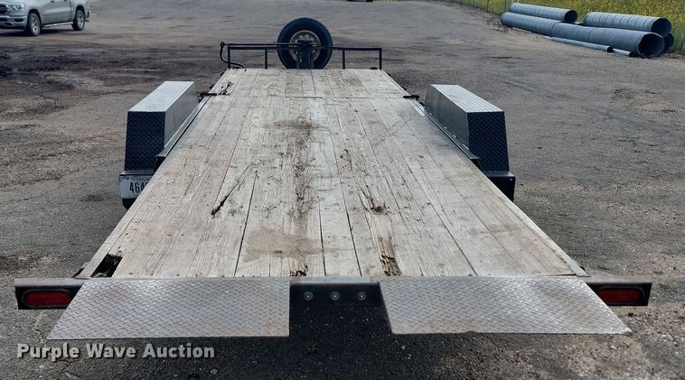 image for item LQ9092 2016 Shop built  tilt deck equipment trailer