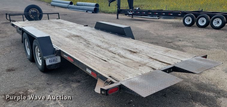 image for item LQ9092 2016 Shop built  tilt deck equipment trailer