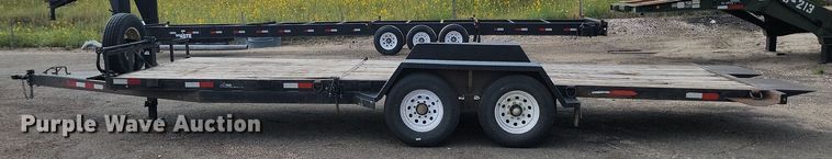 image for item LQ9092 2016 Shop built  tilt deck equipment trailer