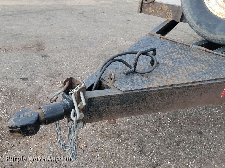 image for item LQ9092 2016 Shop built  tilt deck equipment trailer