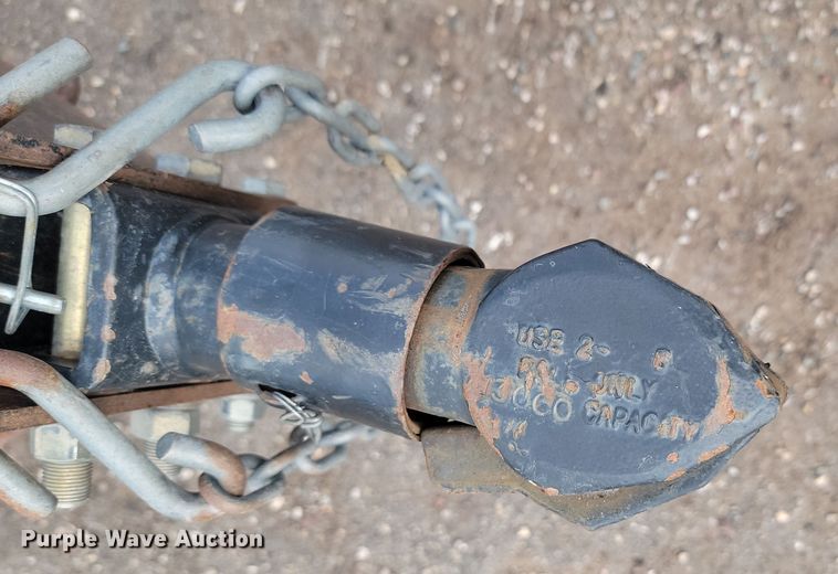 image for item LQ9092 2016 Shop built  tilt deck equipment trailer