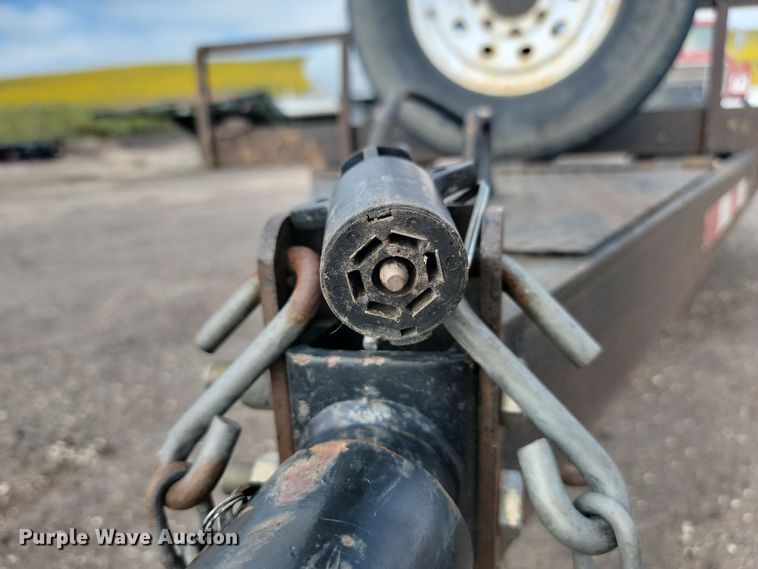 image for item LQ9092 2016 Shop built  tilt deck equipment trailer