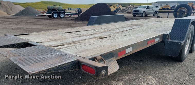 image for item LQ9092 2016 Shop built  tilt deck equipment trailer