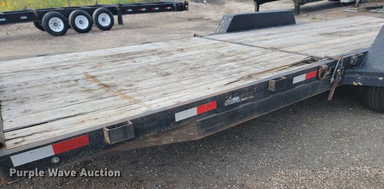 image for item LQ9092 2016 Shop built  tilt deck equipment trailer