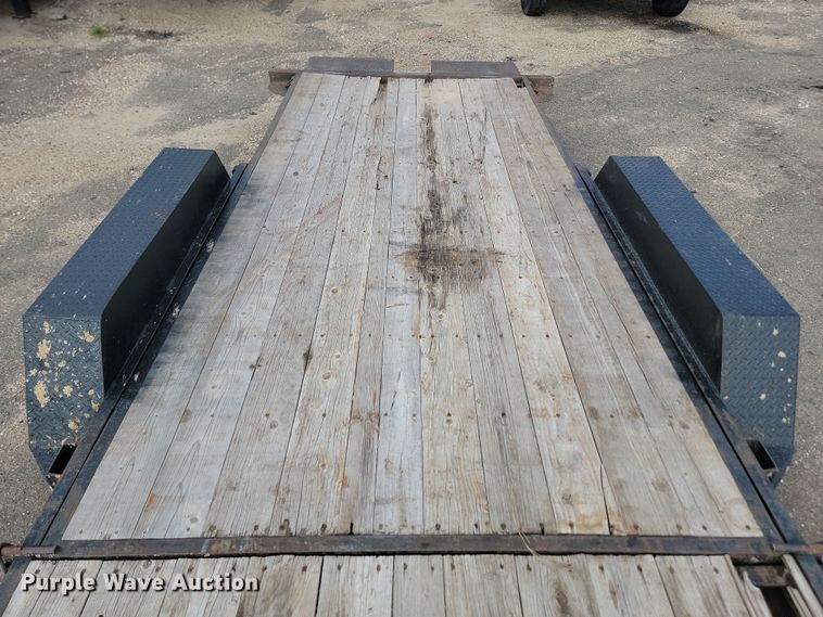 image for item LQ9092 2016 Shop built  tilt deck equipment trailer