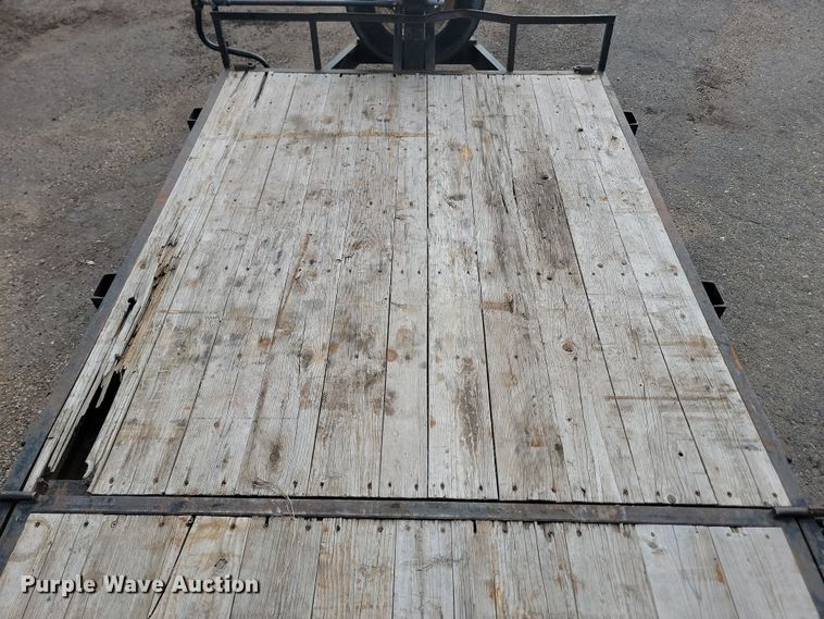 image for item LQ9092 2016 Shop built  tilt deck equipment trailer