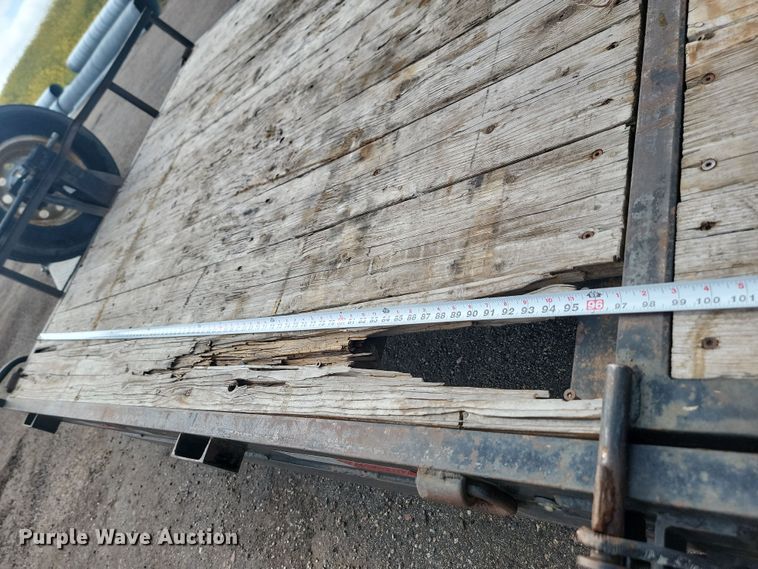 image for item LQ9092 2016 Shop built  tilt deck equipment trailer