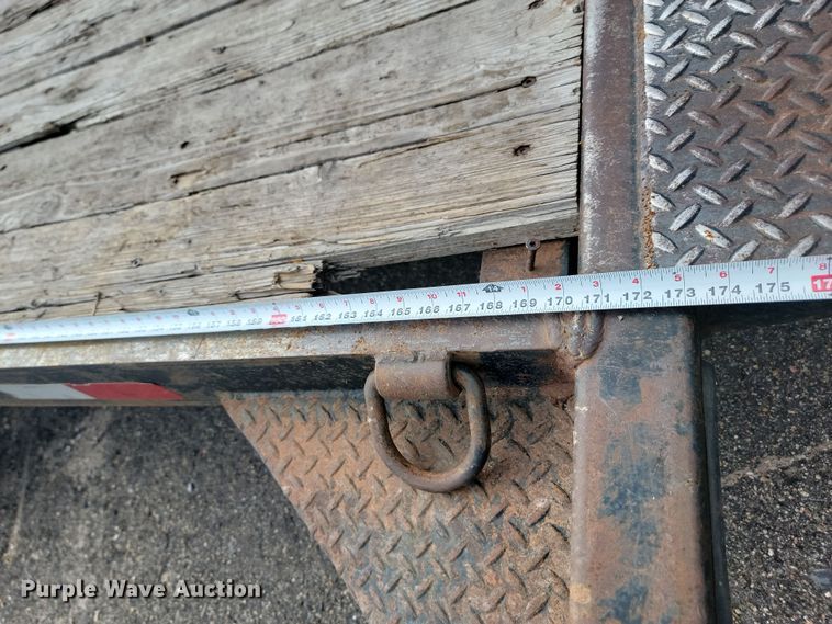 image for item LQ9092 2016 Shop built  tilt deck equipment trailer