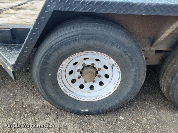 image for item LQ9092 2016 Shop built  tilt deck equipment trailer