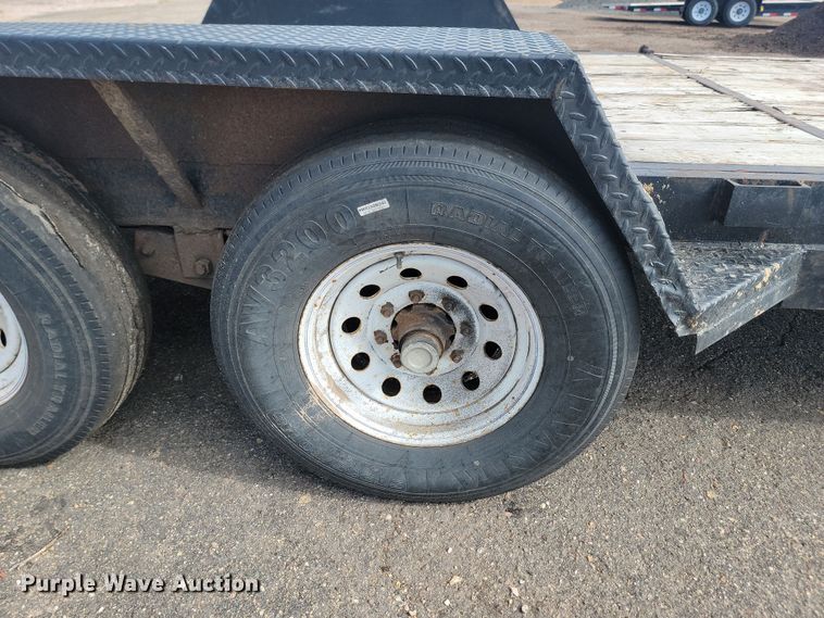 image for item LQ9092 2016 Shop built  tilt deck equipment trailer