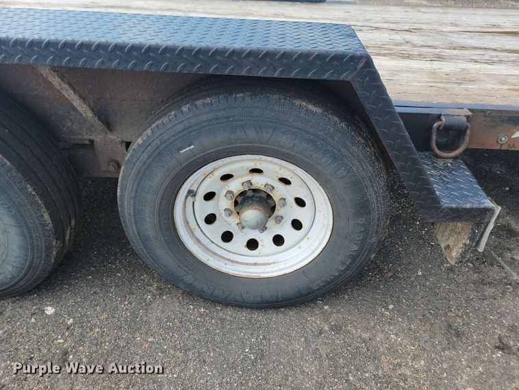 image for item LQ9092 2016 Shop built  tilt deck equipment trailer