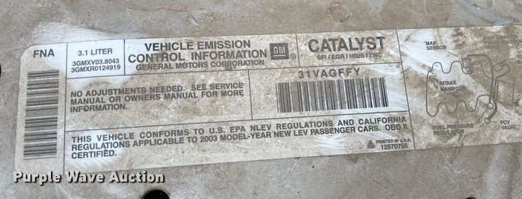 image for item LS9469 2003 Buick Century