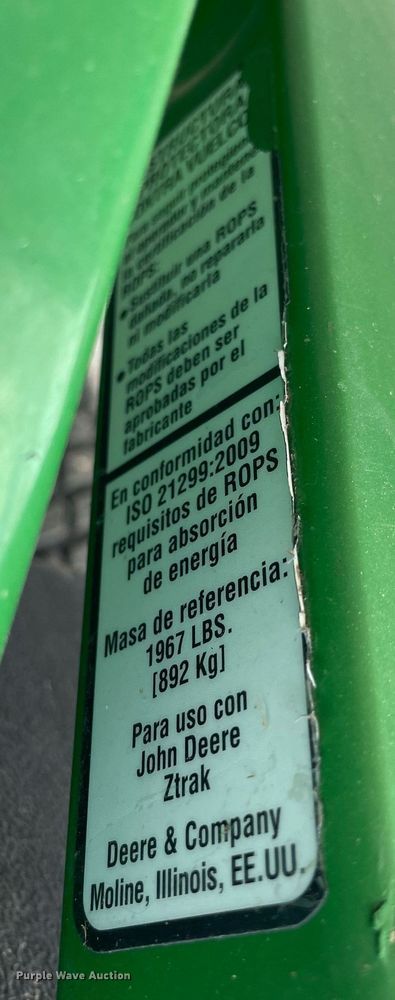 image for item LS9495 John Deere Z960  ZTR lawn mower