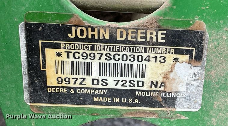 image for item LS9497 John Deere 997 ZTrak  ZTR lawn mower