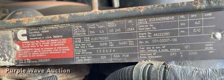 image for item LS9500 2003 Freightliner FL80  dump truck