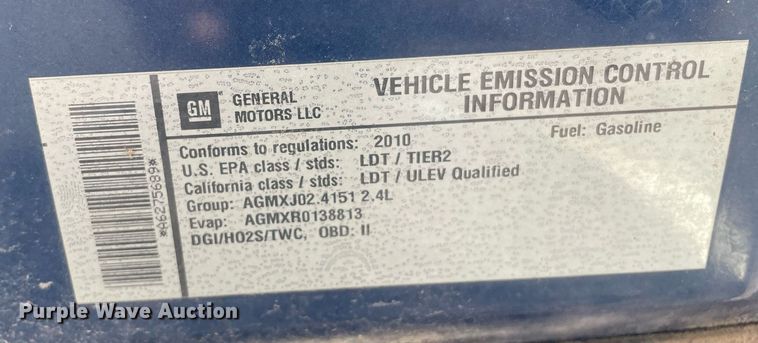 image for item LS9502 2010 Chevrolet Equinox  SUV