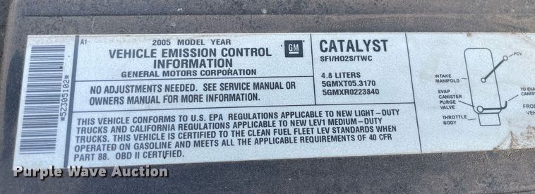 image for item LS9503 2005 Chevrolet Silverado 1500  pickup truck