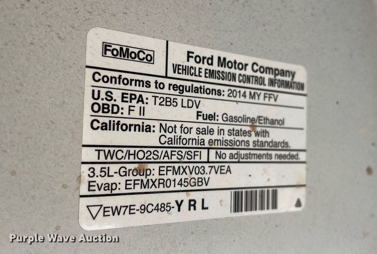 image for item LS9530 2014 Ford Taurus Police Interceptor