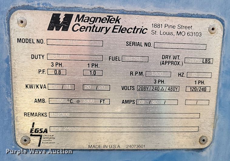 image for item LS9593 Genesys RDS310  generator