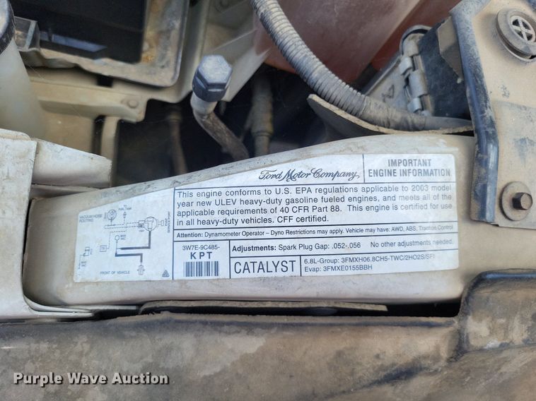 image for item LS9596 2003 Ford F250 Super Duty XL  SuperCab pickup truck