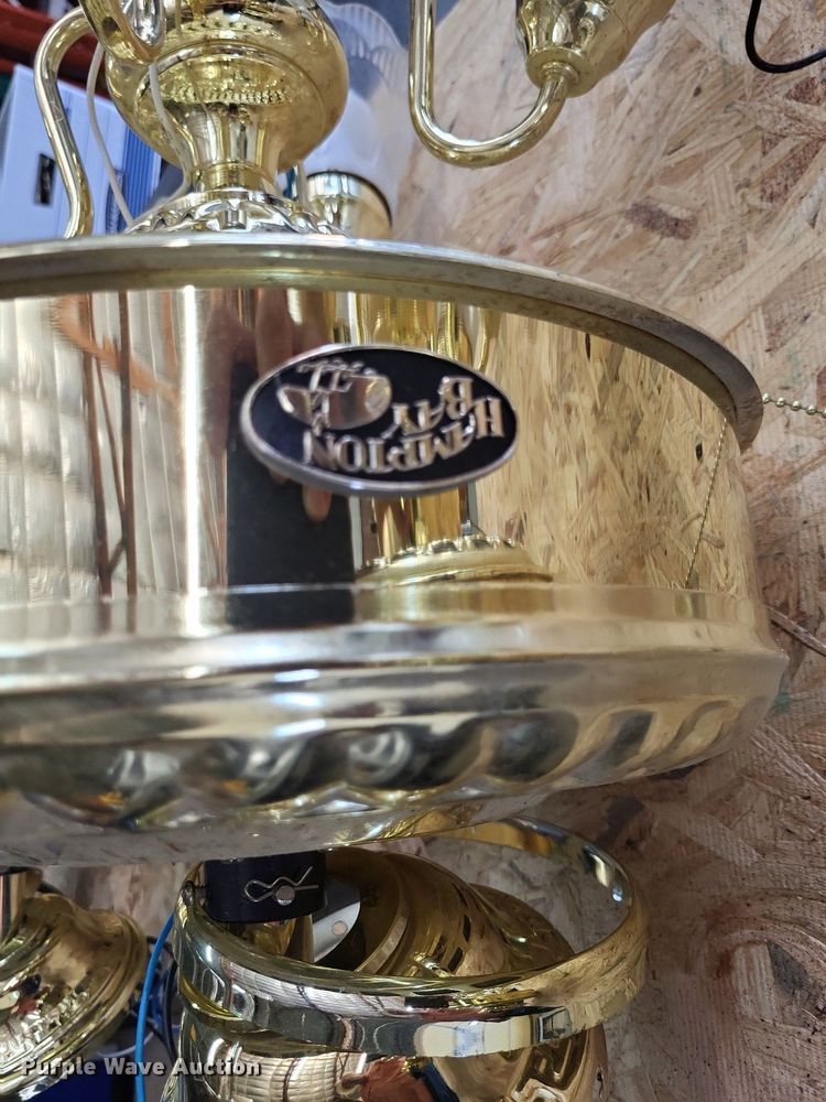 image for item LS9598 (4) Hampton Bay F552S(CH) PB ceiling fans