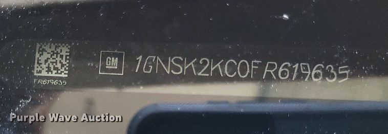 image for item LS9614 2015 Chevrolet Tahoe Police  SUV