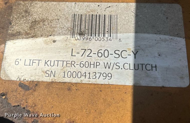image for item MD9003 King Kutter L-72-60-SC-Y  rotary mower