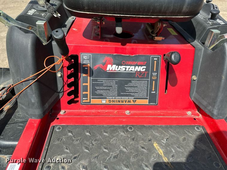 image for item MG9826 Troy-Bilt Mustang RZT  ZTR lawn mower
