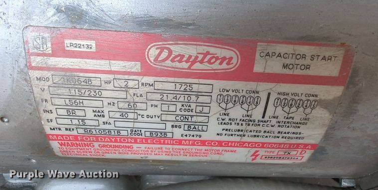 image for item MY9841 Quincy 310  air compressor