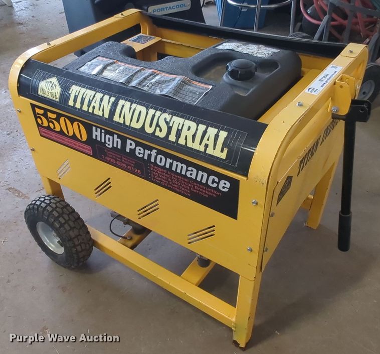 image for item MY9844 Titan Industrial 5500  generator