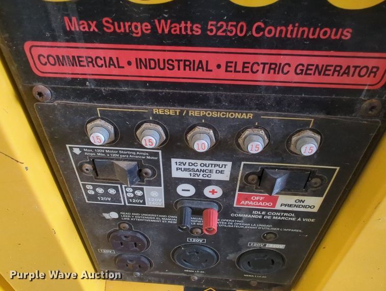 image for item MY9844 Titan Industrial 5500  generator