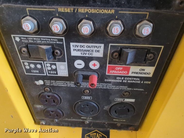 image for item MY9844 Titan Industrial 5500  generator