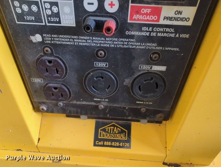 image for item MY9844 Titan Industrial 5500  generator