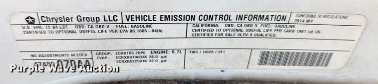 image for item MY9849 2014 Dodge Ram 1500  Crew Cab pickup truck