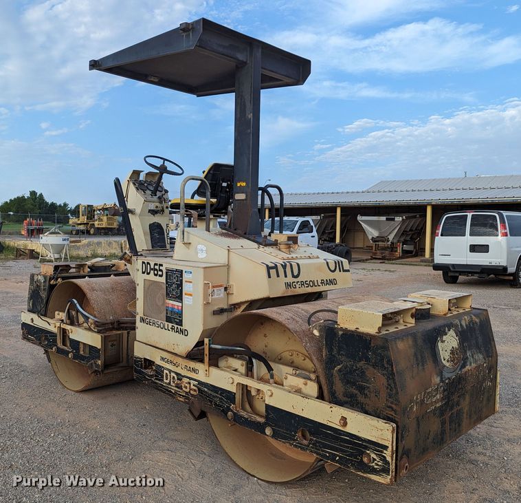 image for item MY9852 Ingersoll Rand DD-65  double drum vibratory roller