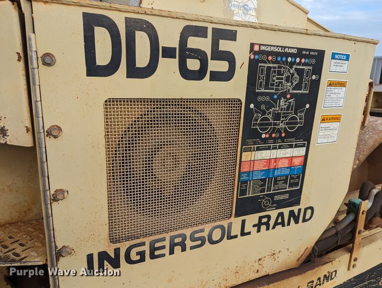 image for item MY9852 Ingersoll Rand DD-65  double drum vibratory roller