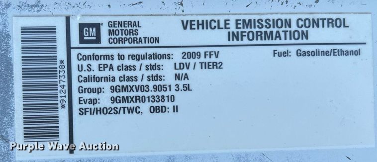 image for item NA9036 2009  Chevrolet Impala LS