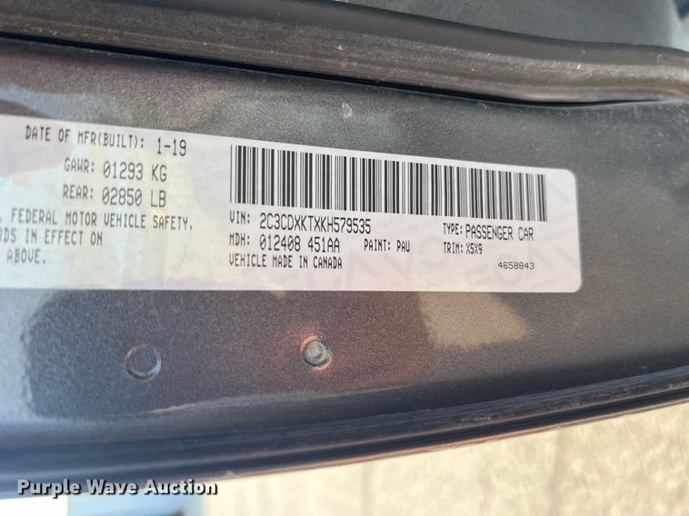 image for item NA9052 2019 Dodge Charger Police