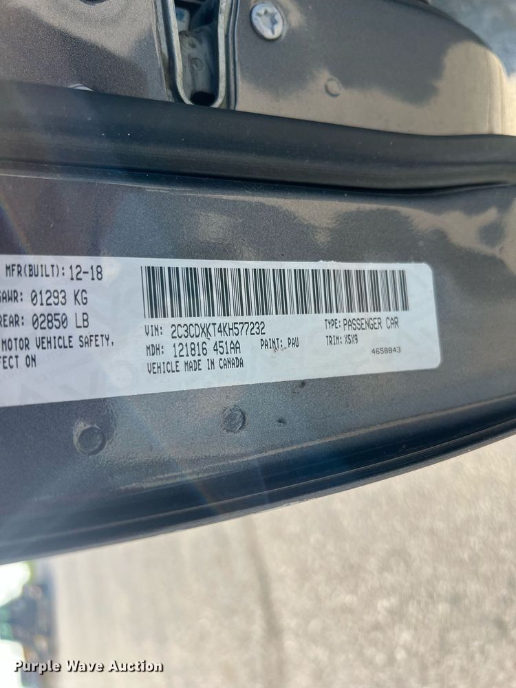 image for item NA9053 2019 Dodge Charger Police