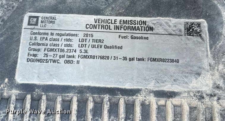 image for item NA9055 2015 Chevrolet Silverado 1500  Double Cab pickup truck