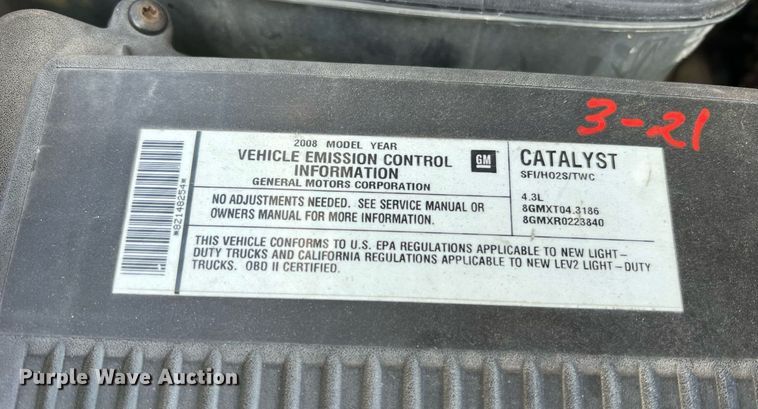 image for item NA9070 2008 Chevrolet Silverado 1500  pickup truck