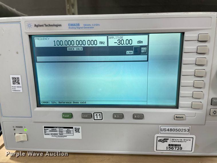 image for item NH9703 Agrilent Technologies E8663B  analog signal generator